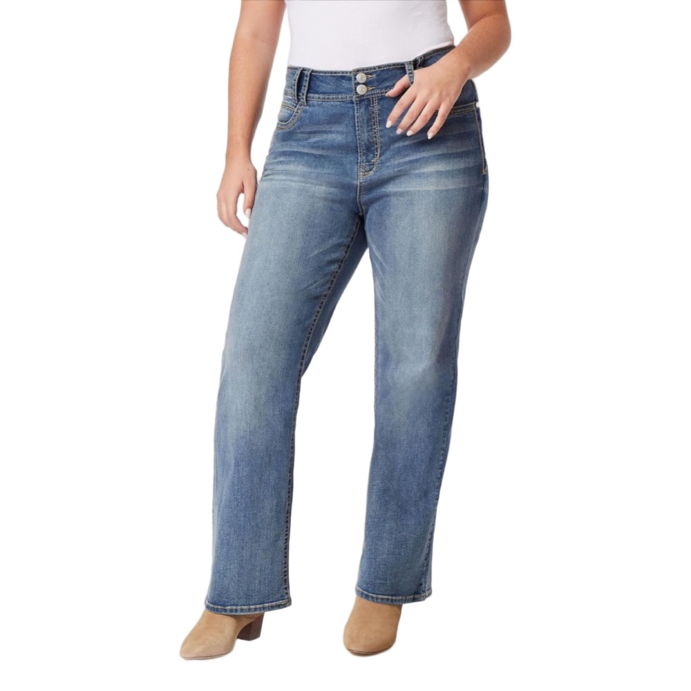 🐾Wall Flower curvy fit bootcut color Galaxy size 18 short NWT stretch denim